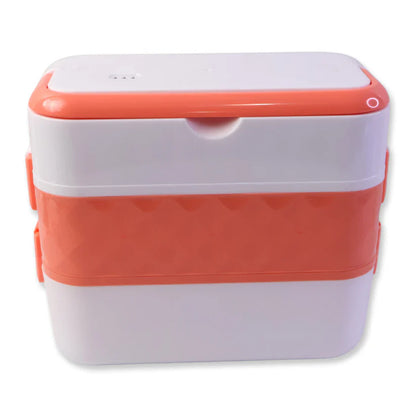 Electric Heated Lunch Box with Stainless Steel Inner Containers (1 Set)