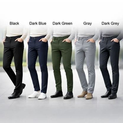 Men’s Premium Slim Fit Stretchable Formal & Casual Pants - Dark blue